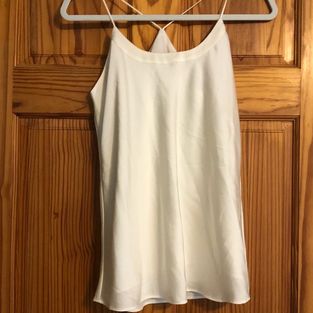 Ivory, spaghetti strap shell from The Limited, size small